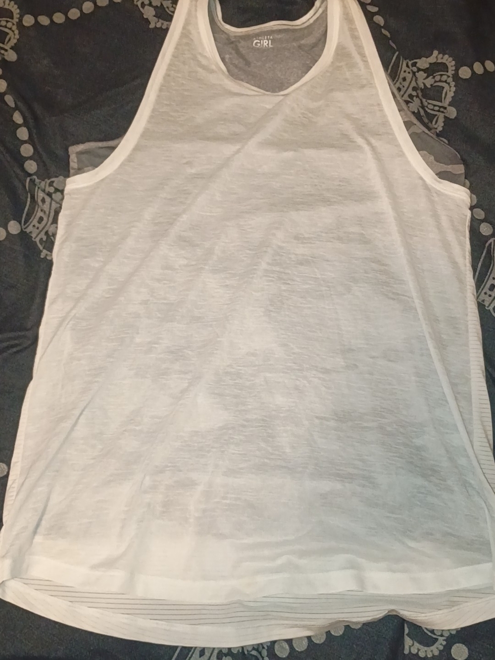 White  Athleta Racerback Tank Top Girls